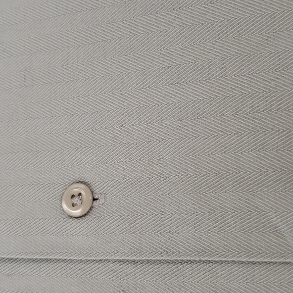 Mens Blue Button Down Collar Dress Shirt - Picture 7 of 7